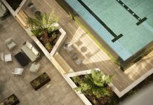 Modern, stylish and safe poolside decking solution for New Acres, Wandsworth Decking